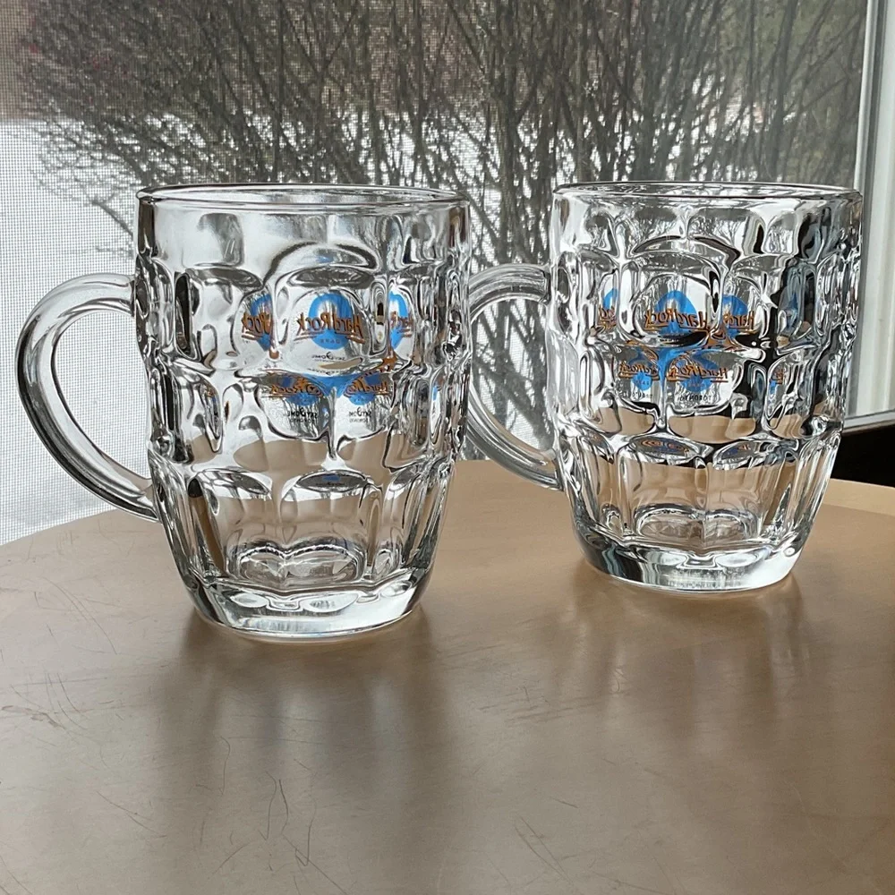 Hard Rock SET Cafe Toronto Glass Mugs - Clear and Blue ONE  SKYDOME - Picture 3 of 12